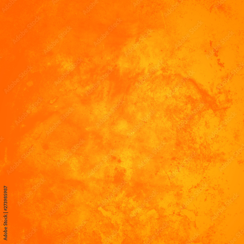 Grunge orange and yellow background.  Summer background. Square space for text