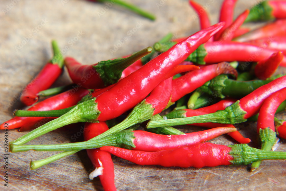 Red hot chilli peppers for thai food