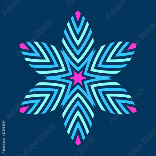 Abstract colorful symmetric...