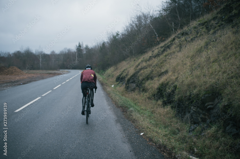 Last kilometres of the year ridden in bad weather