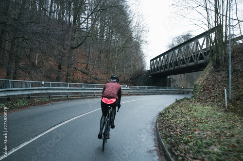 Last kilometres of the year ridden in bad weather