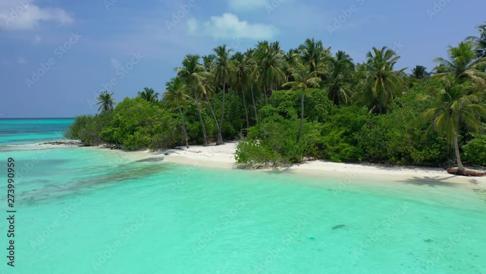 Aerial view an island with palm trees on it, turquoise water in front of its beach. The Gulf of Thailand. Aerial view an island with palm trees on it, turquoise water in front of its beach. The Gulf of Thailand.