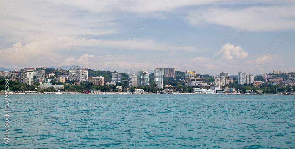 Russia city of Sochi on the Black Sea coast on July 05, 2019