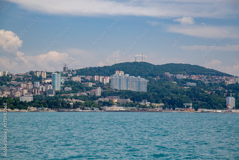 Russia city of Sochi on the Black Sea coast on July 05, 2019