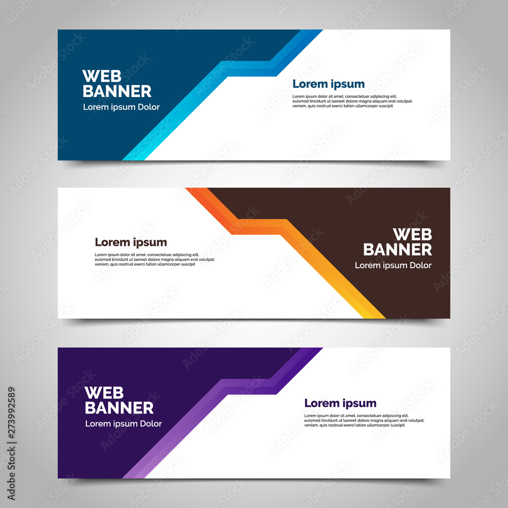 abstract vector banners.modern template design for web