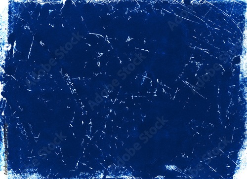 A high resolution scan of a blue and white distressed lino print texture. Ideal for use as a background texture or for applying an aged or vintage effect to graphics.