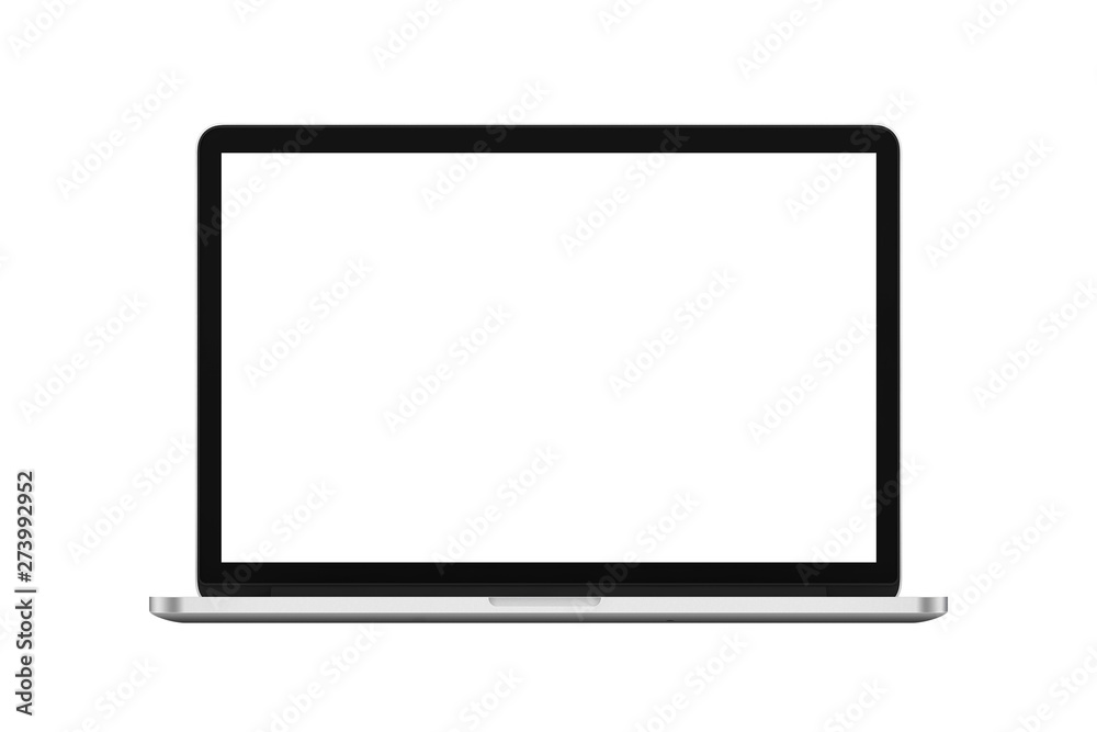 blank screen laptop isolated on white background with clipping path blank screen laptop isolated on white background with clipping path