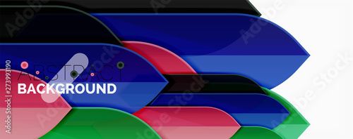 Abstract color lines dynamic background, modern material design style