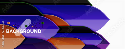 Abstract color lines dynamic background, modern material design style