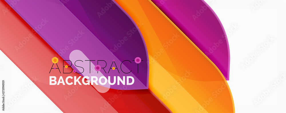 Geometric abstract background. Dynamic shapes composition