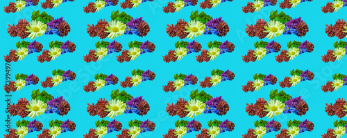 seamless floral pattern with flowers
