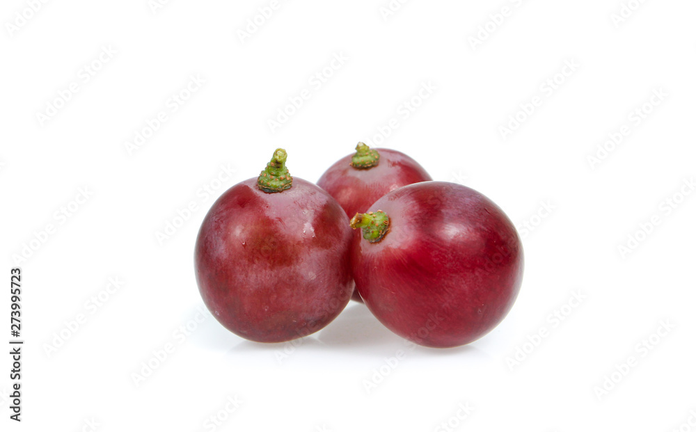red grap isolated on white red grap isolated on white