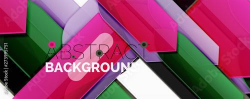 Abstract color lines dynamic background, modern material design style