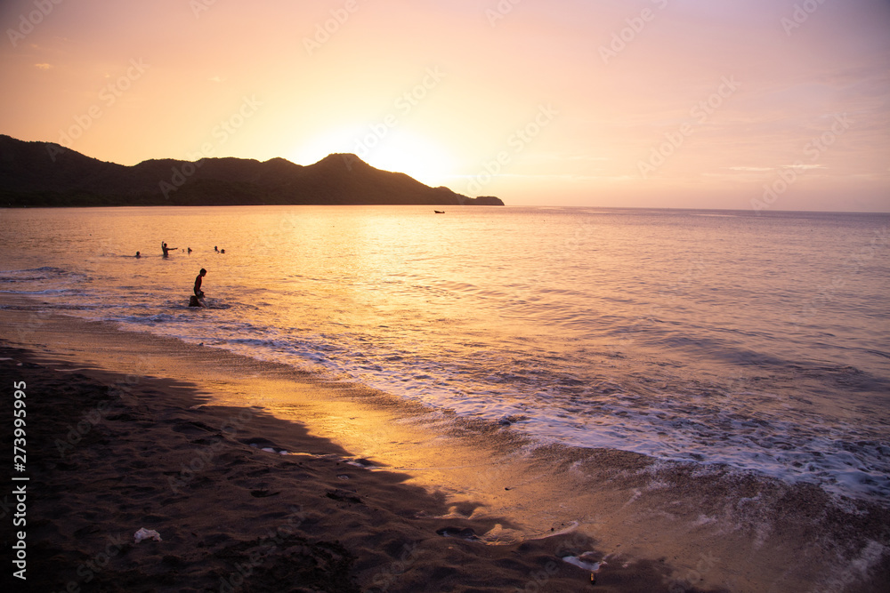 sunset at guanacaste beach in costa rica sunset at guanacaste beach in costa rica