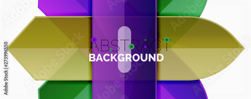 Abstract color lines dynamic background, modern material design style