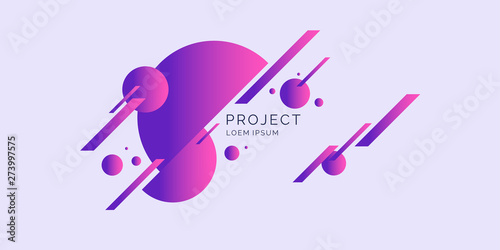 Abstract background with dynamic lines. Vector illustration.