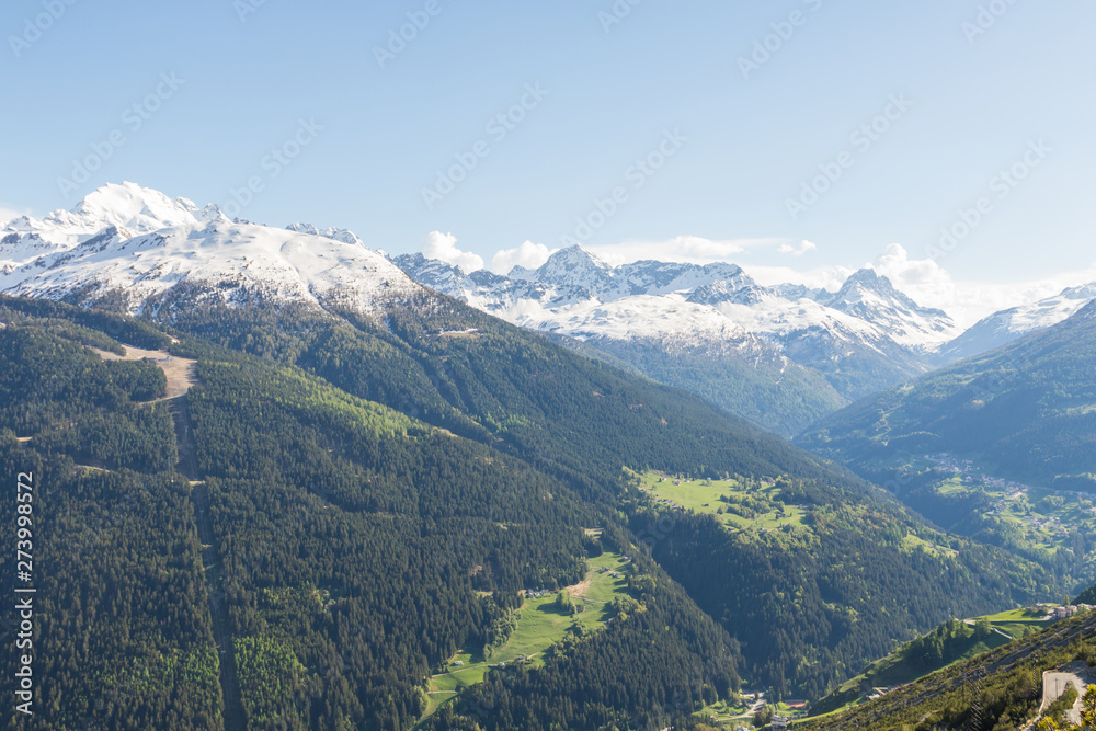 Alpine panorama in Italy, Valtellina