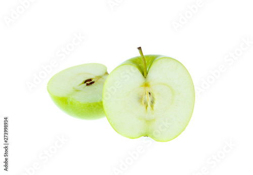 green apple isolated on white