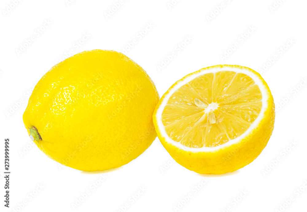 Lemons  white background