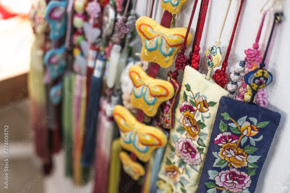 Fototapeta premium Korean traditional ornaments worn by women. Norigae