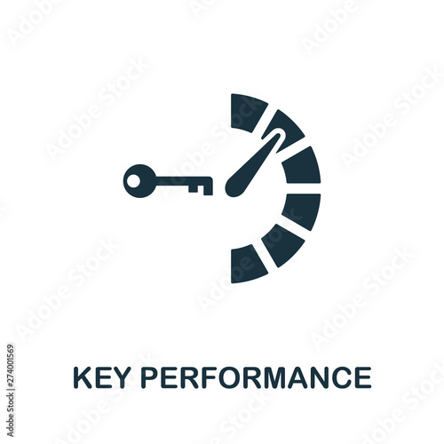 Key Performance vector icon symbol. Creative sign from icons collection. Filled flat Key Performance icon for computer and mobile