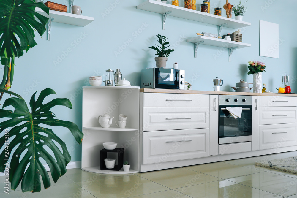 Interior of modern comfortable kitchen Interior of modern comfortable kitchen