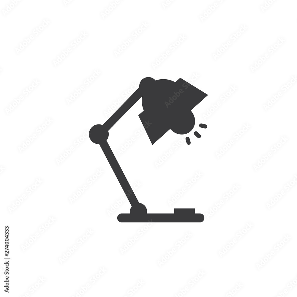 Isolated table lamp icon symbol on clean background. Isolated table lamp icon symbol on clean background.