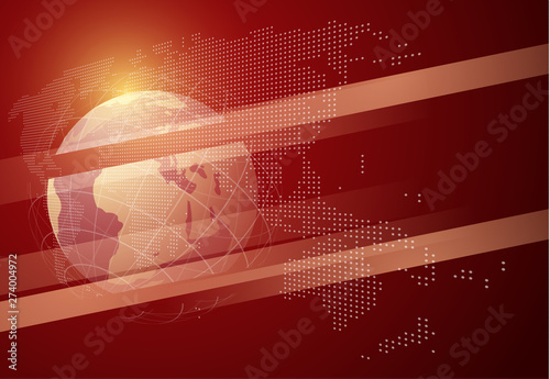 Breaking News vector background with globe for backdrop. EPS10