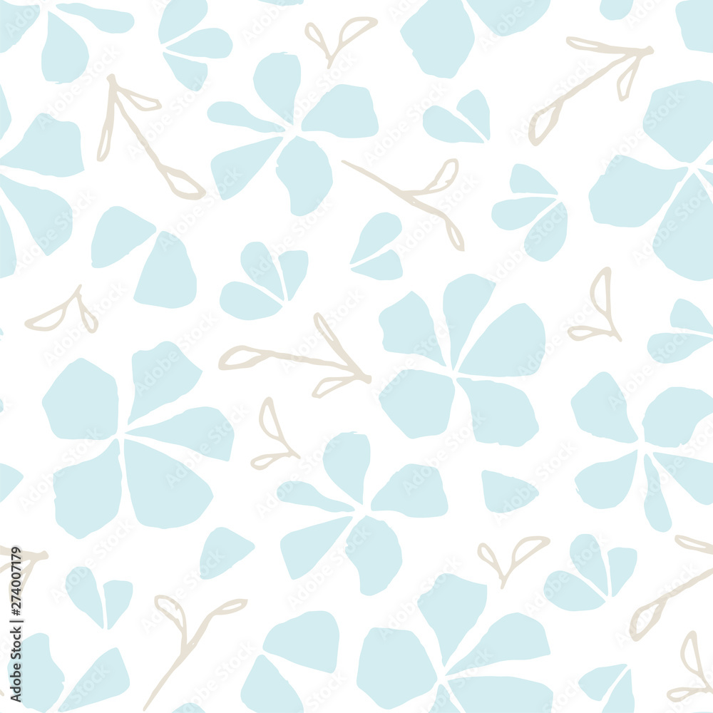 Vector hand drawn seamless pattern. Floral illustration, sakura blossom. Japanese traditional surface design. Vector hand drawn seamless pattern. Floral illustration, sakura blossom. Japanese traditional surface design.