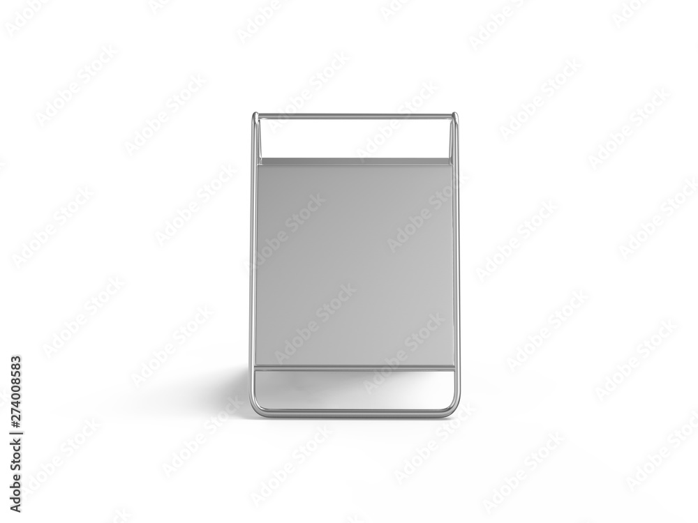 Outdoor portable metal no parking sign stand, blank metallic outdoor advertising stand mock up, clear street signage board mock up, 3d illustration Outdoor portable metal no parking sign stand, blank metallic outdoor advertising stand mock up, clear street signage board mock up, 3d illustration