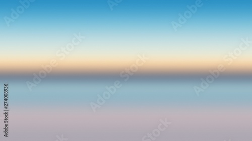 Fotografie, Obraz Ocean background horizon abstract blue, backdrop reflection.