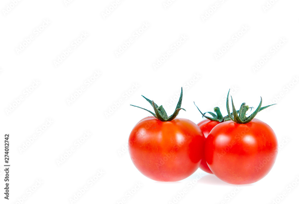 Copy space .Tomatoes isolated on white Copy space .Tomatoes isolated on white