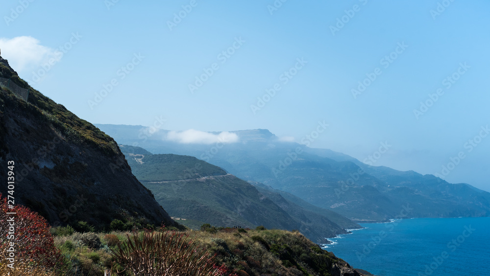 Mountain and sea in Sardinia Italy