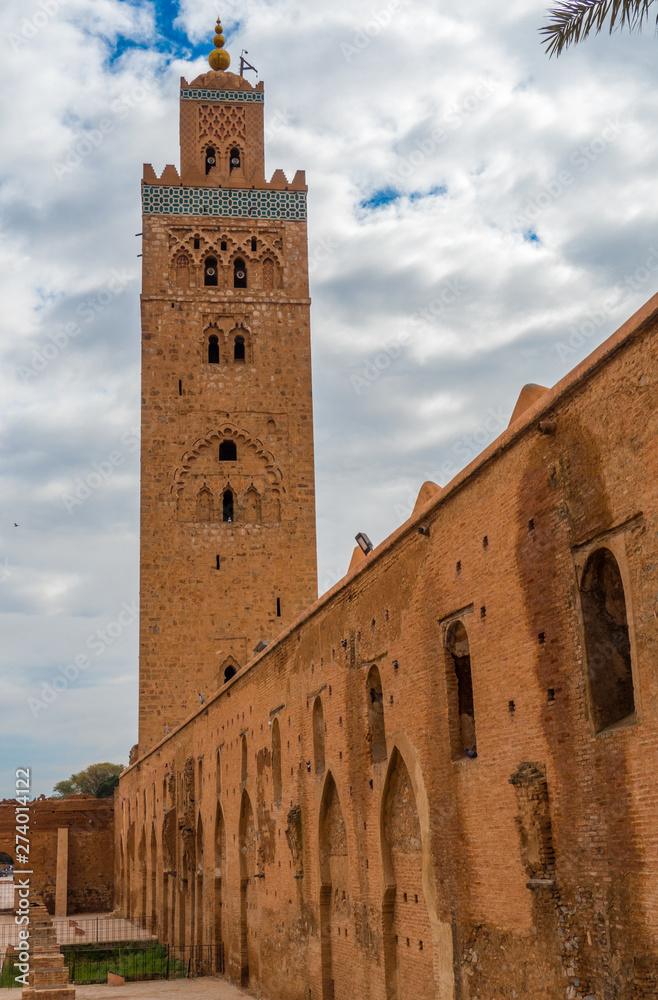 Marrakech / Morocco - March 24, 2018: The Koutoubia Mosque