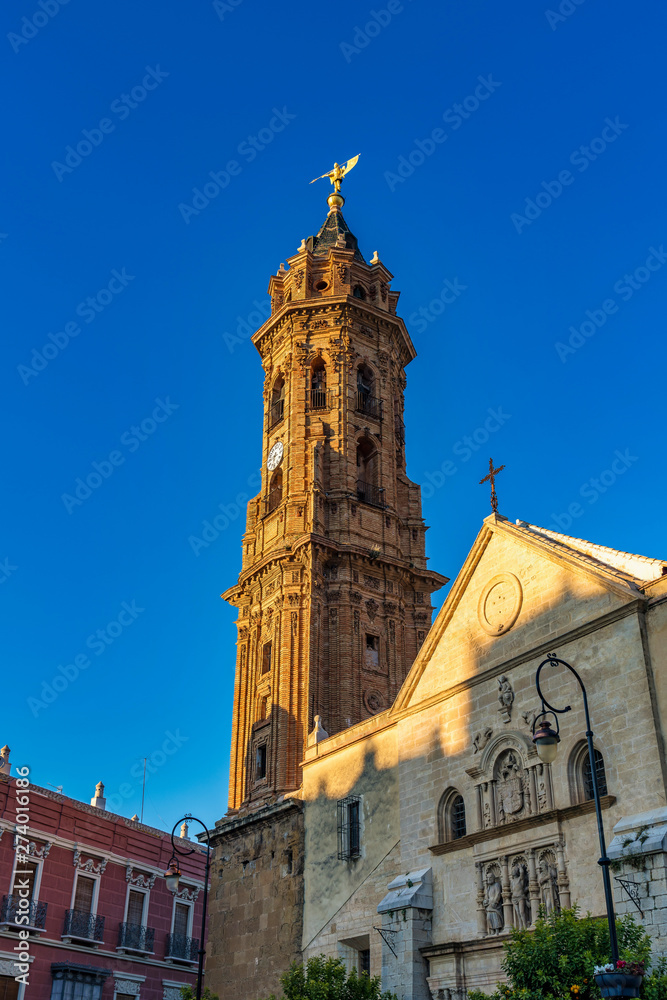 San Sebastian church tower in Antequera, Malaga Province, Andalusia, Spain