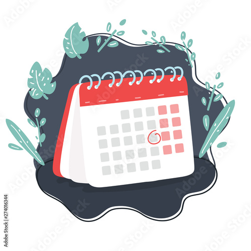 Calendar planning illustration.