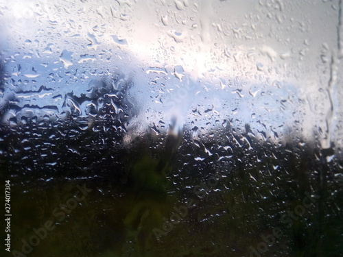 rain on window