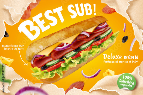 Delicious submarine ads