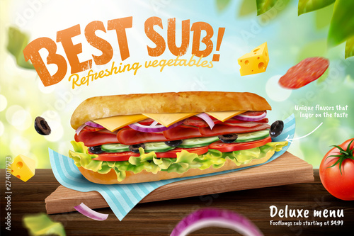 Delicious submarine ads