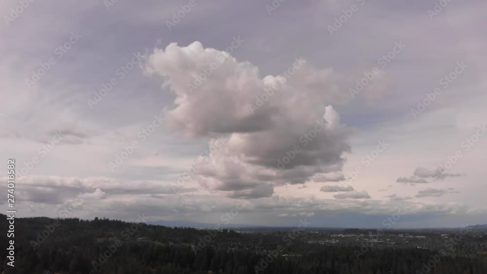 4K Aerial Tracking shot of a particularly cloudy day in Eugene, Oregon. 4K Aerial Tracking shot of a particularly cloudy day in Eugene, Oregon.
