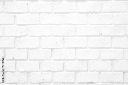 old white brick wall texture for background, Modern white brick texture. Image in light gray tonality
