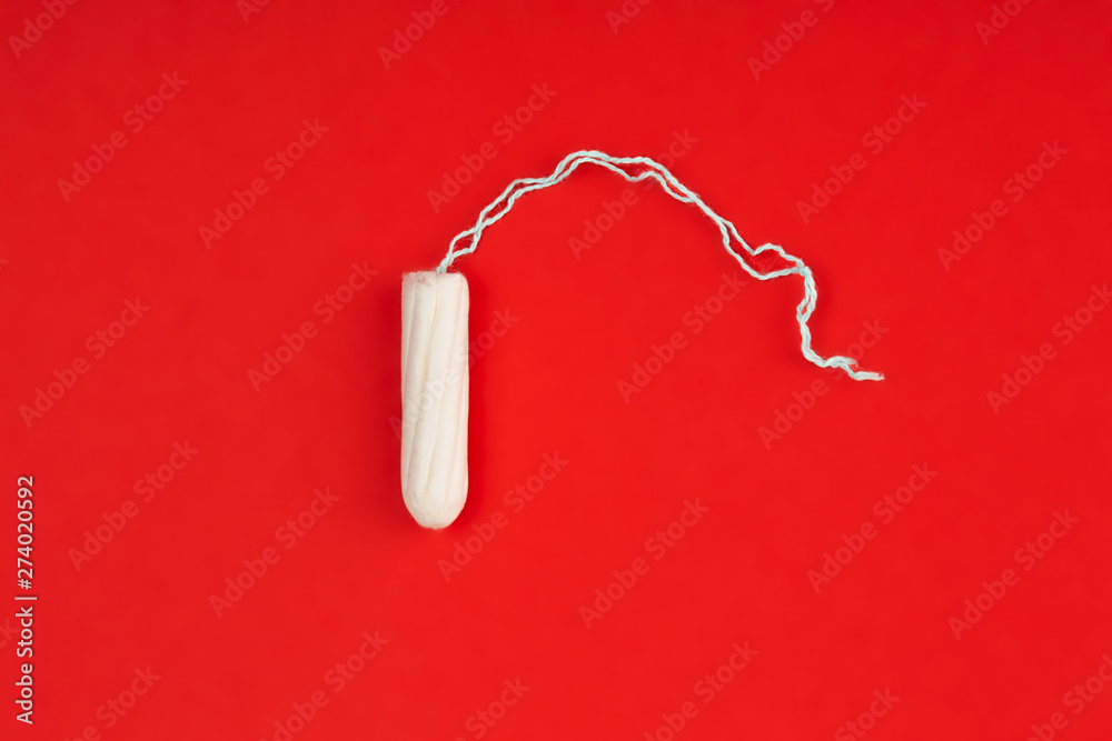 Φωτογραφία Medical female tampon on a pink background