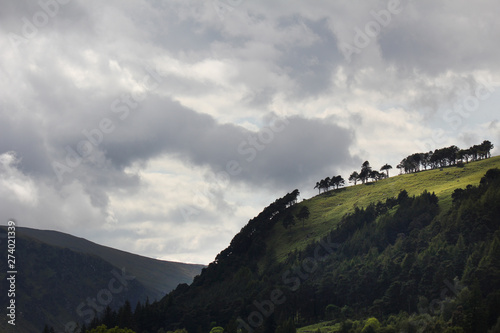 Characteristic irish landscape in the County of Wicklow