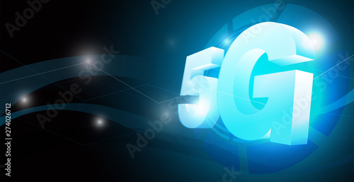 vector 5g  connection  for technology  content.