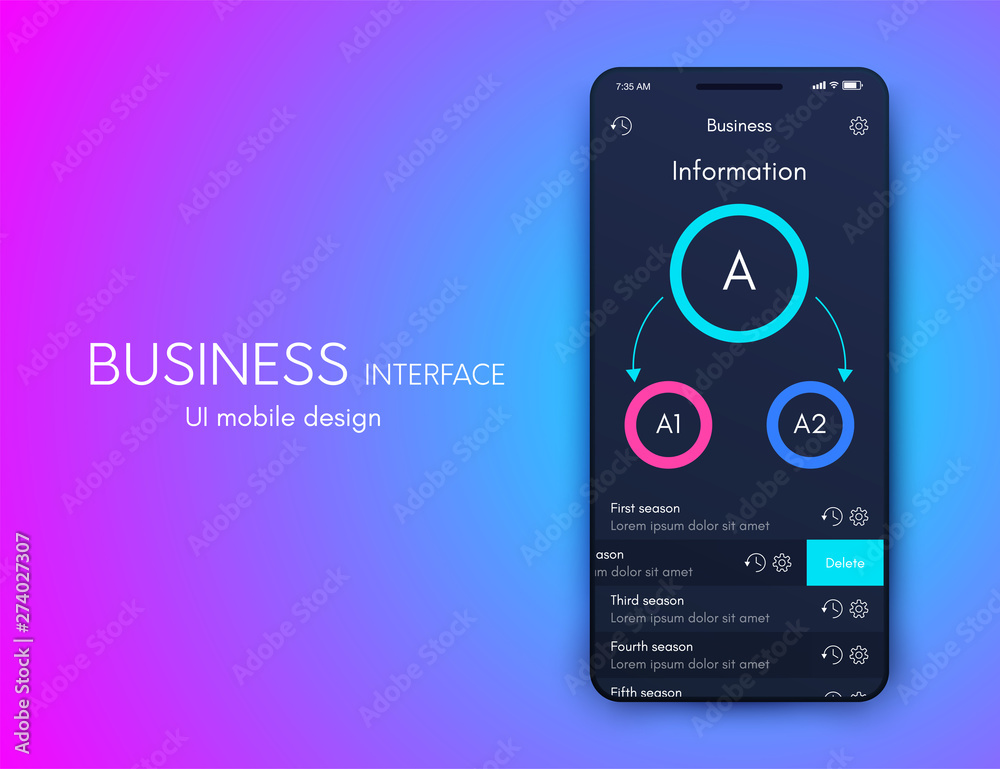 Vector graphics mobile infographics with three options. Template for creating mobile applications, workflow layout, diagram, banner, web design, business reports with 3 steps Vector graphics mobile infographics with three options. Template for creating mobile applications, workflow layout, diagram, banner, web design, business reports with 3 steps