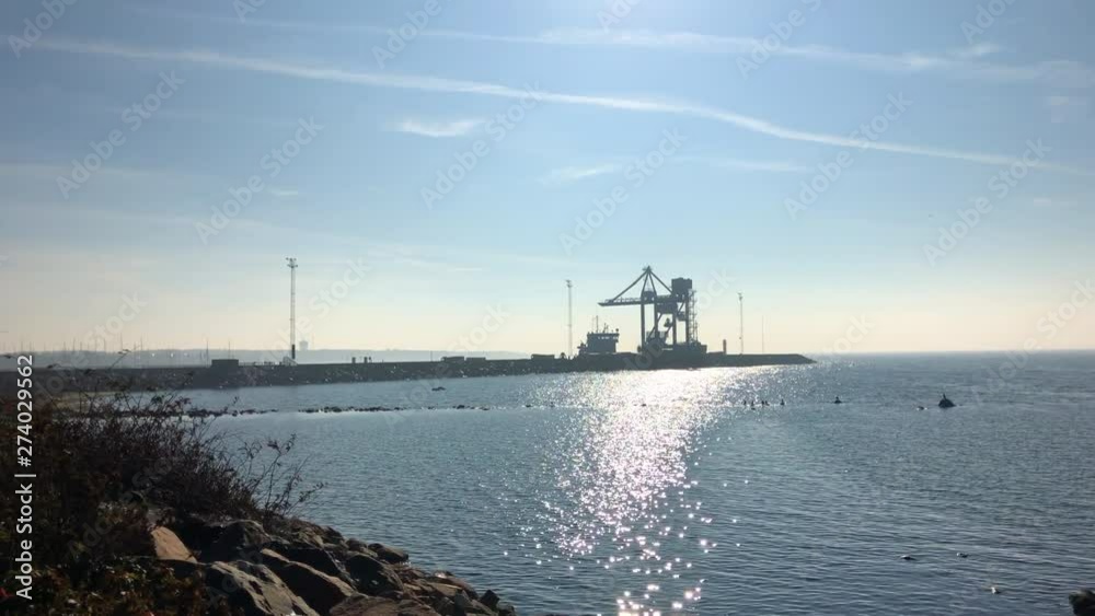 Shipyard dock of the bay sunny day Shipyard dock of the bay sunny day