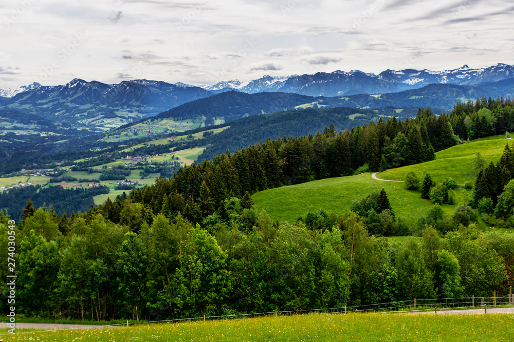 Alps peaks and meadows, Austria.