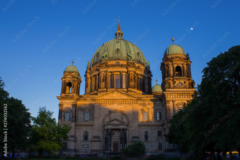 Berlin Cathedral Church at sunset