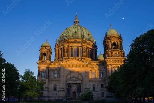 Berlin Cathedral Church at sunset