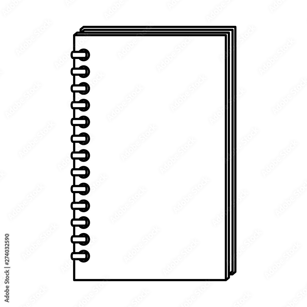 note book school supply icon